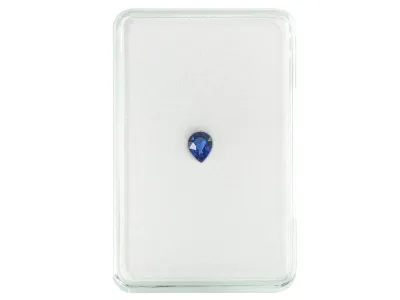 0.68 Carat Pear Shape Blue Sapphire