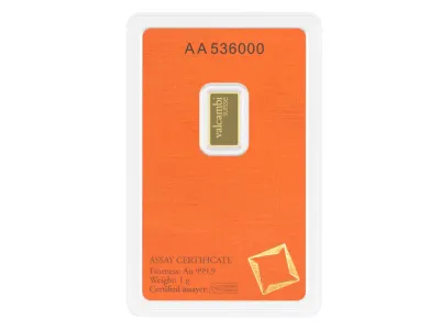 Valcambi Gold Bar 1 g.