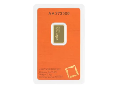 Valcambi Gold Bar 2.5 g.