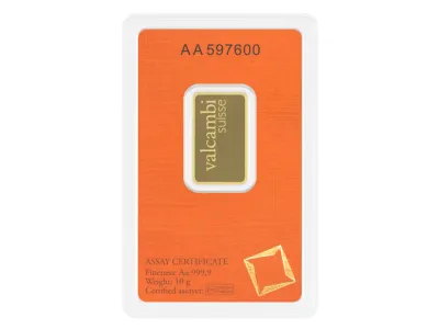 Valcambi Gold Bar 10 g.