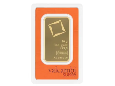 Valcambi Gold Bar 50 g.