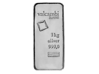 Valcambi Investment Silver Bar 1 kg.