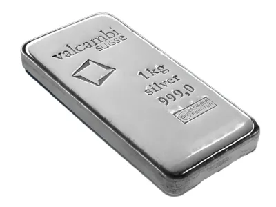 Valcambi Investment Silver Bar 1 kg.