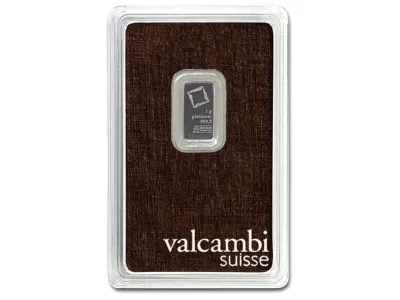 1 g Platinum Bar Valcambi