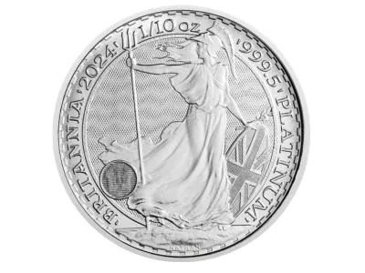 2024 Britannia 1/10 oz Charles III platinum coin
